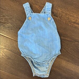 Blue Denim Summer Baby Overalls